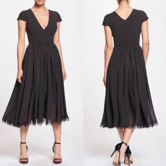 ❌Dress the Population  Corey Fit & Flare Cocktail Dress Size XS - Picture 1 of 8